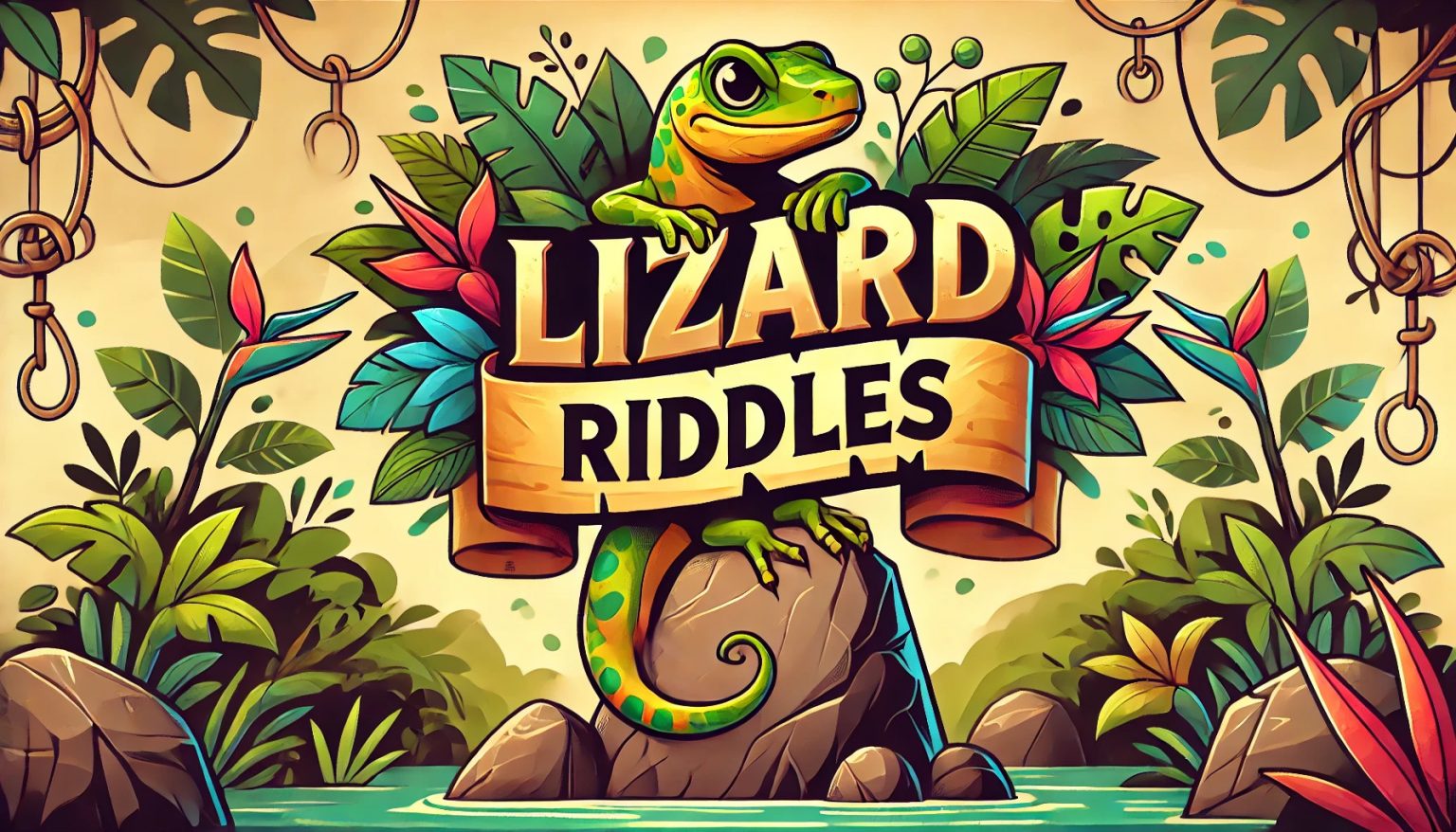 A banner image for lizard riddles