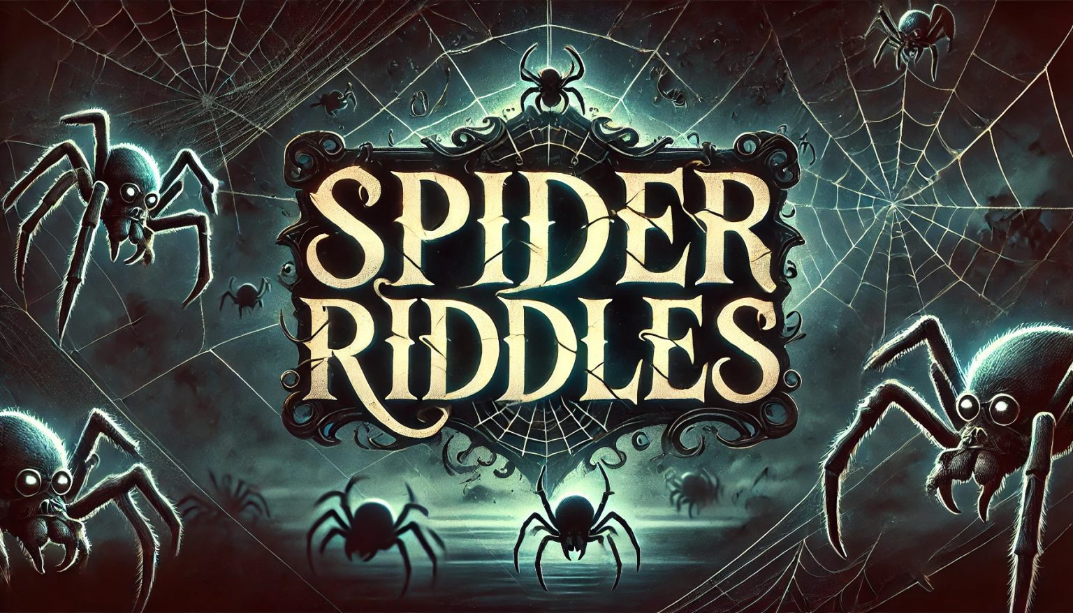 A banner photo for spider riddles