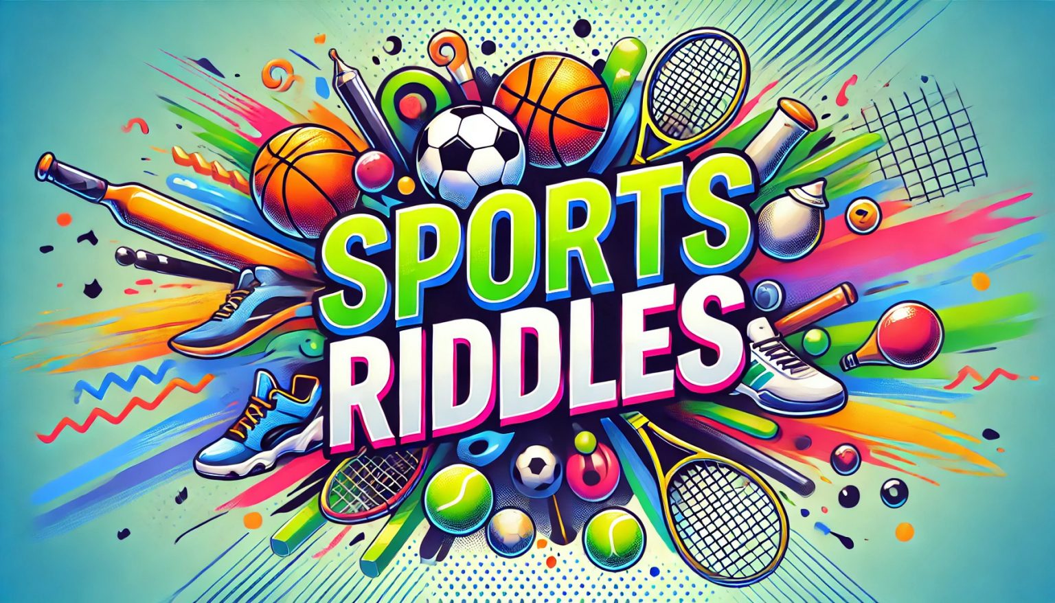 A banner photo featuring Sports Riddles