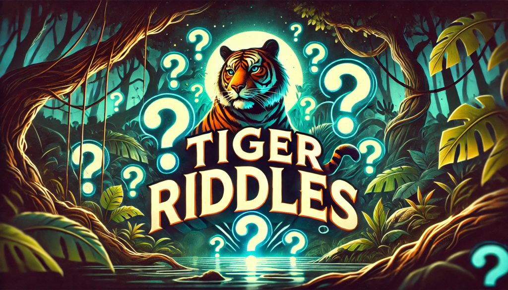 A banner image featuring tiger riddles