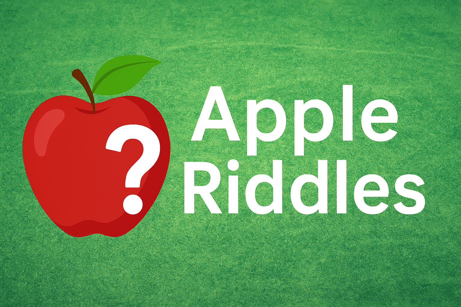 A banner image for riddlespot.com featuring Apple Riddles