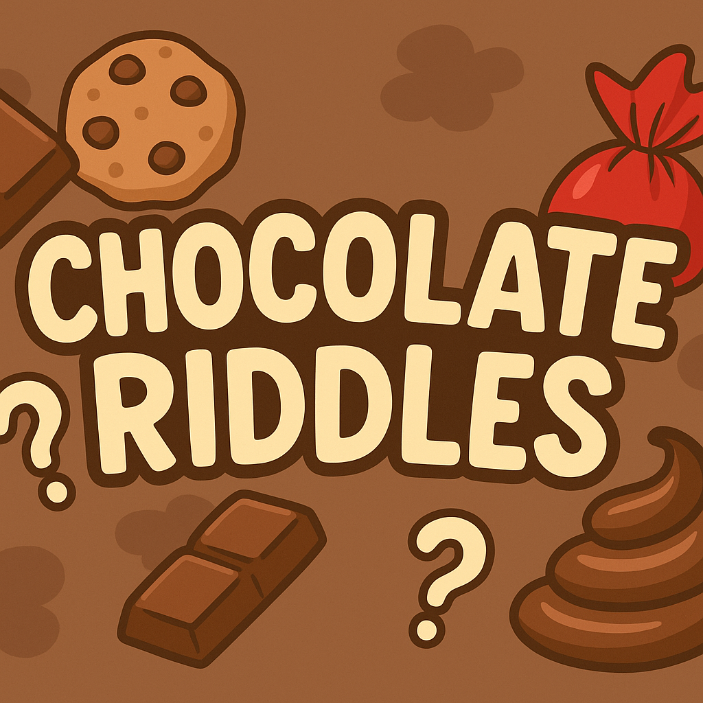 A banner image for riddlespot.com featuring Chocolate Riddles