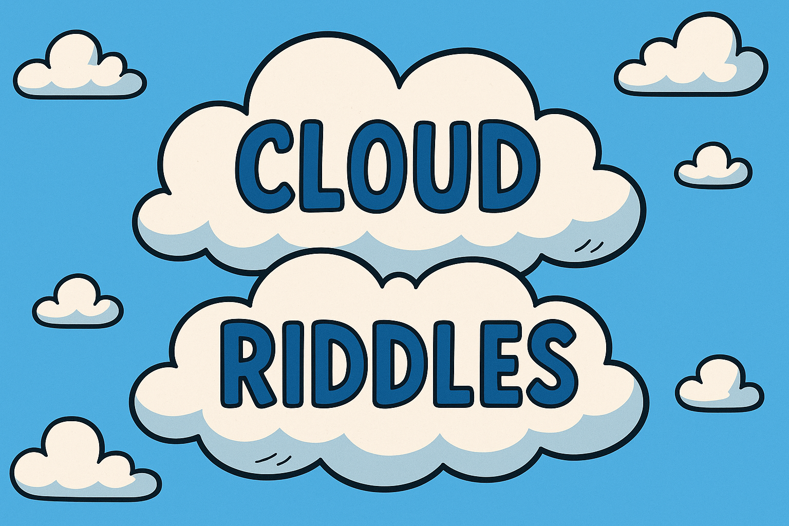 A banner image for riddlespot.com featuring Cloud Riddles