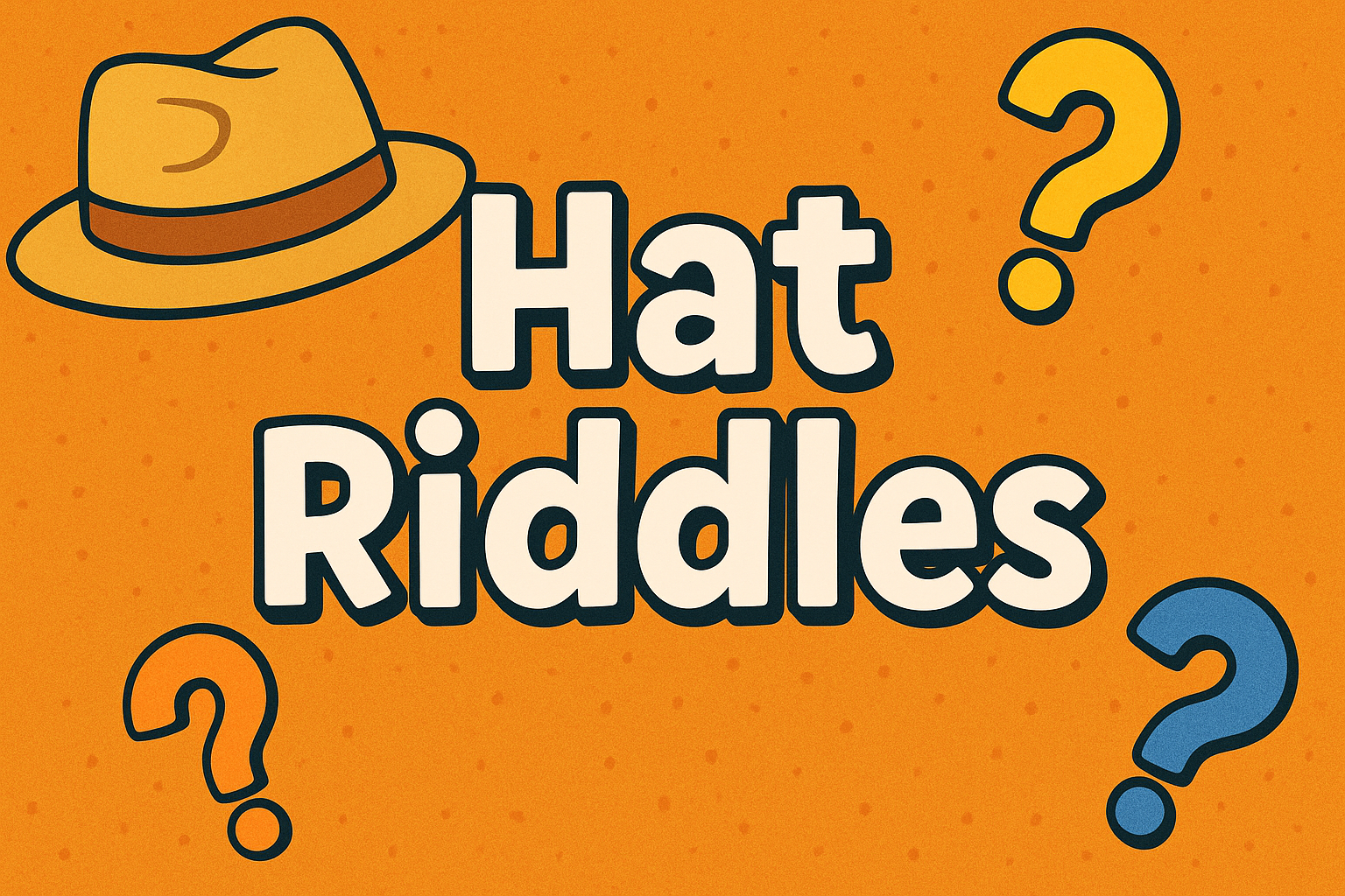 A banner image for riddlespot.com featuring Hat Riddles