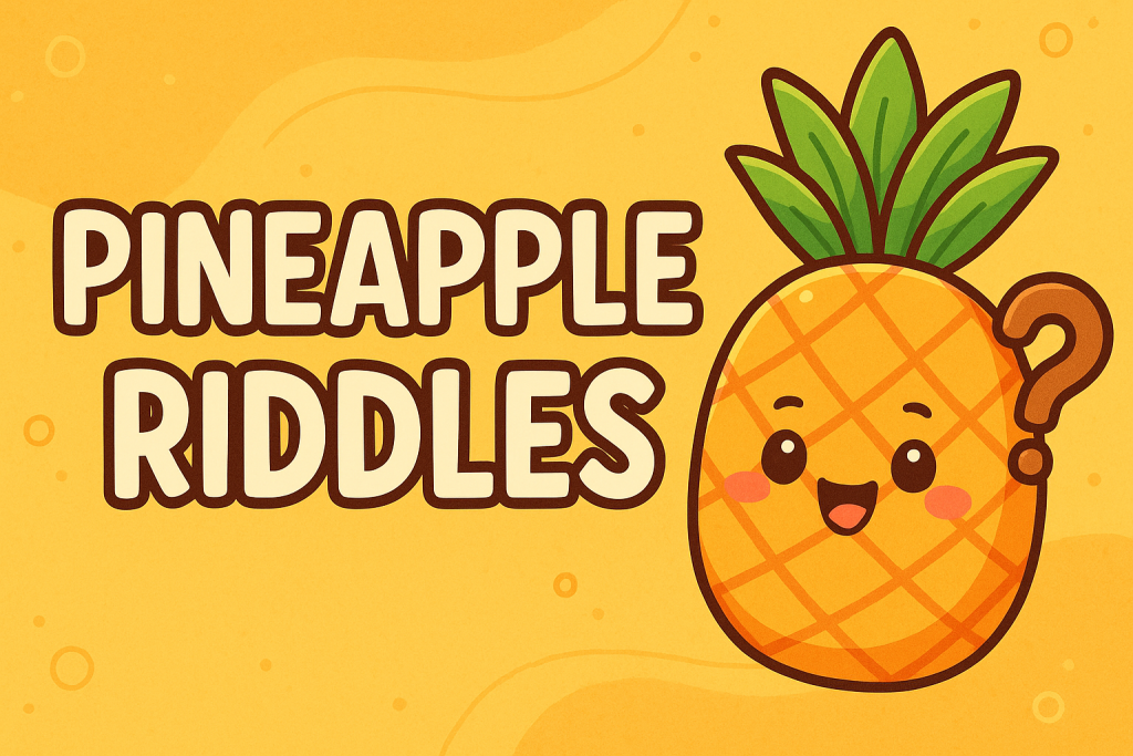 A banner image for riddlespot.com featuring Pineapple Riddles