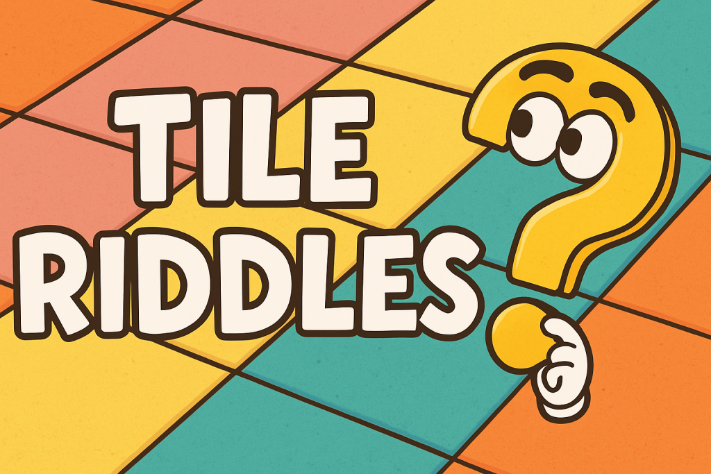 A banner image for riddlespot.com featuring Tile Riddles