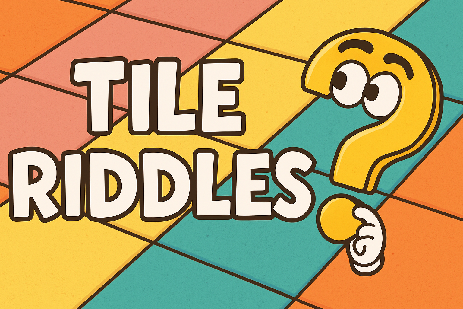 A banner image for riddlespot.com featuring Tile Riddles