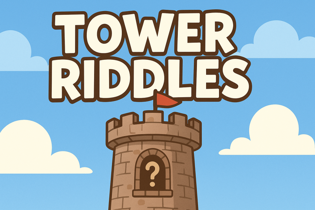 A banner image for riddlespot.com featuring Tower Riddles
