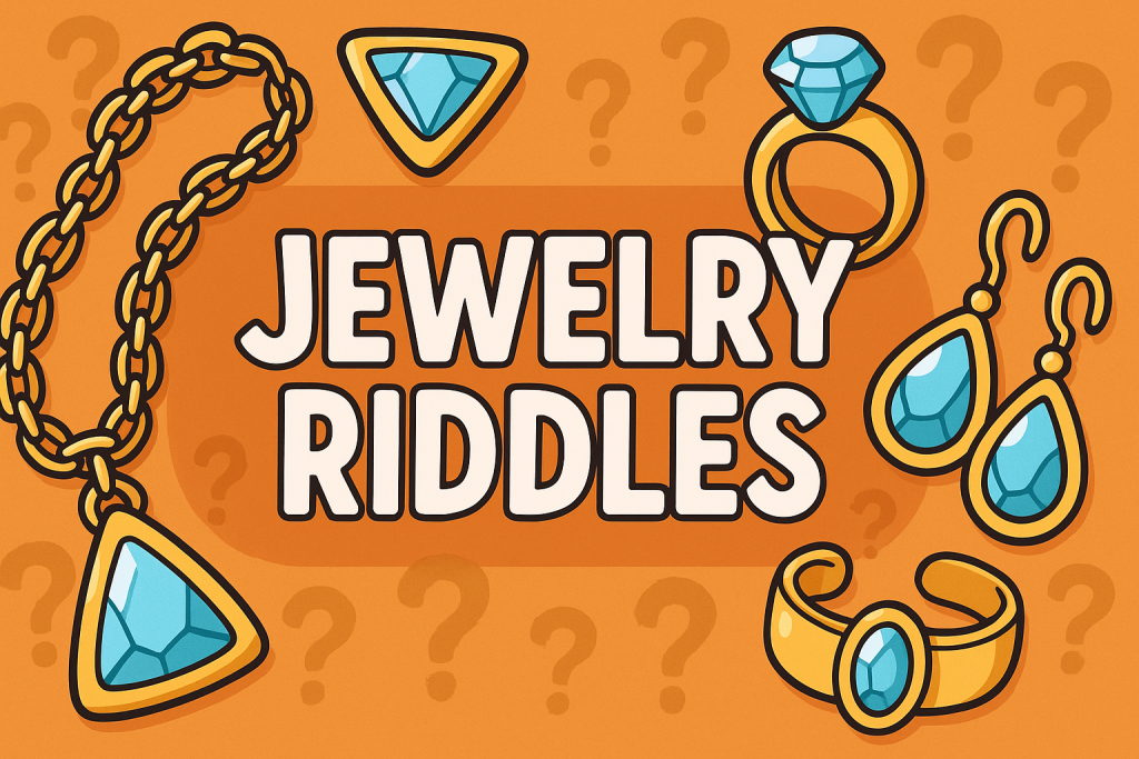 A banner image for riddlespot.com featuring Jewelry Riddles