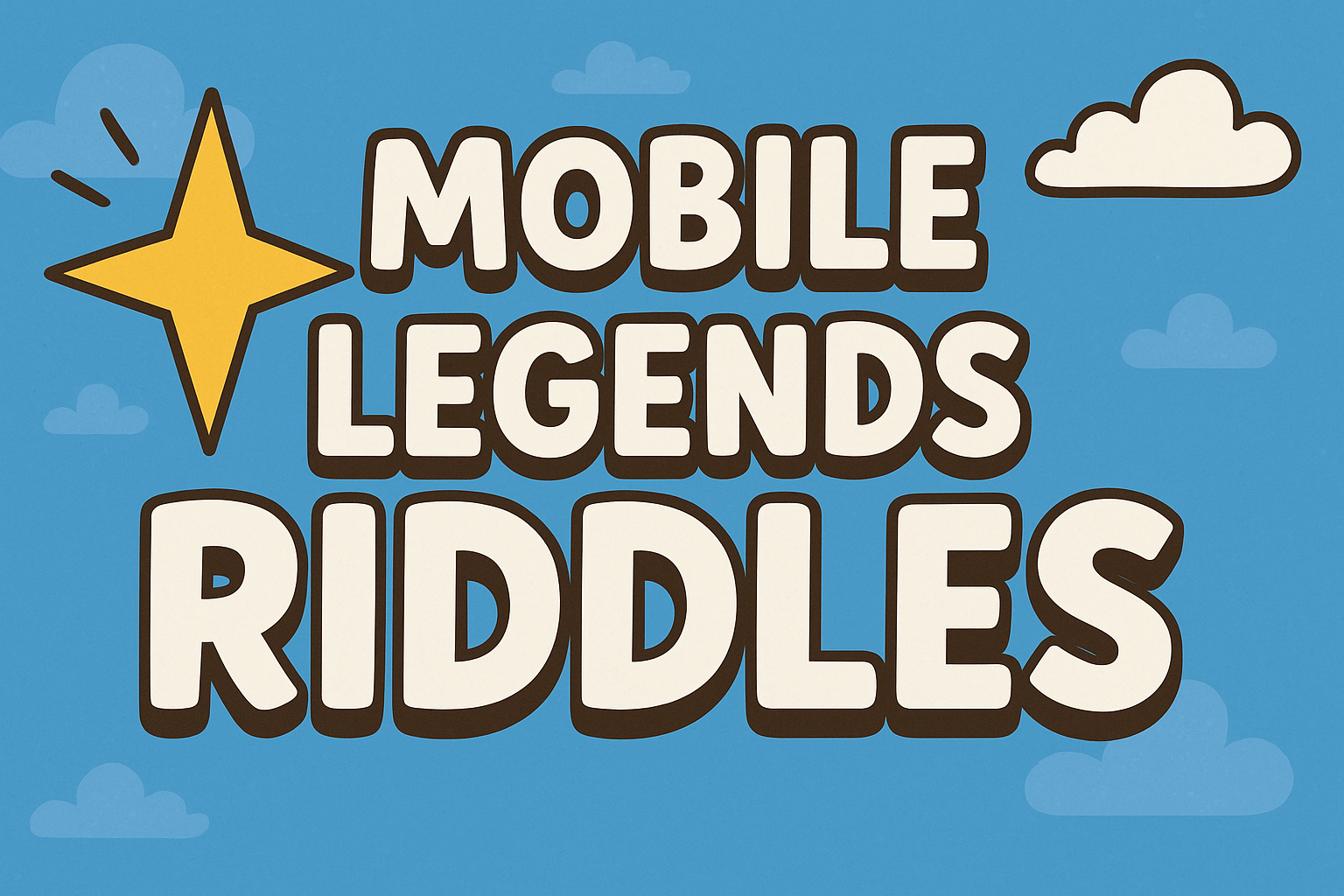 A banner image for riddlespot.com featuring Mobile Legends Riddles Riddles