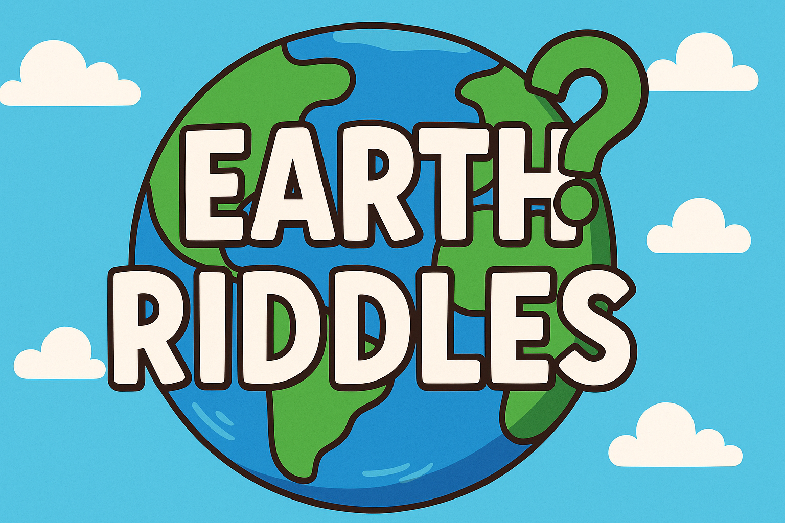 A banner image for riddlespot.com featuring Earth Riddles