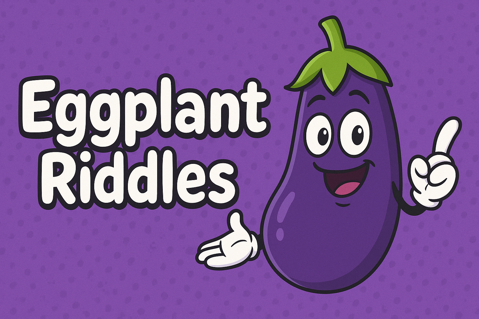 A banner image for riddlespot.com featuring Eggplant Riddles