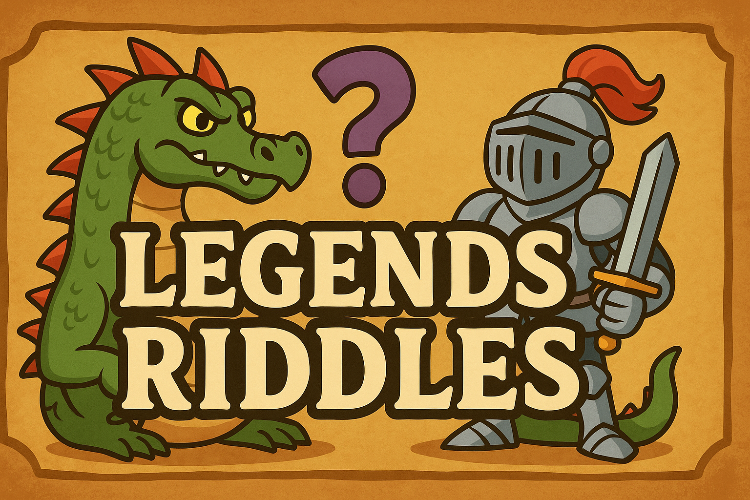 A banner image for riddlespot.com featuring Legends Riddles
