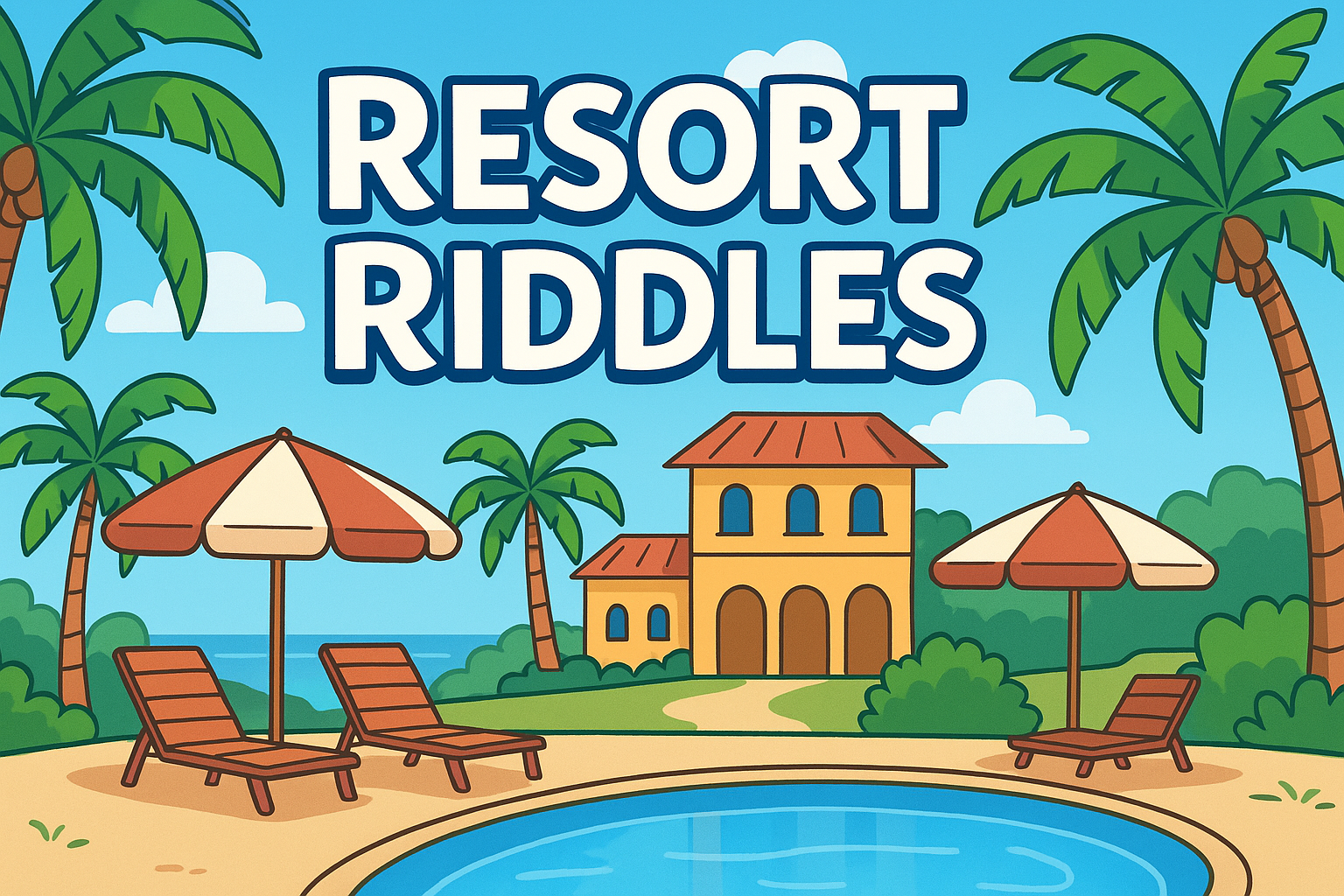 A banner image for riddlespot.com featuring Resort Riddles