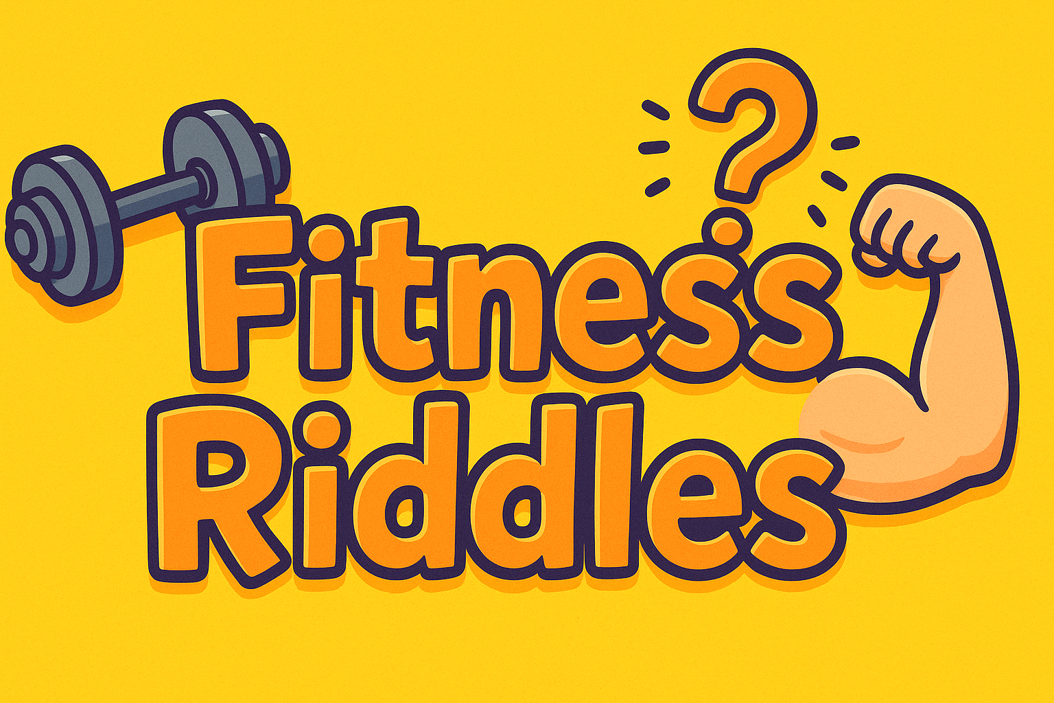 A banner image for riddlespot.com featuring Fitness Riddles